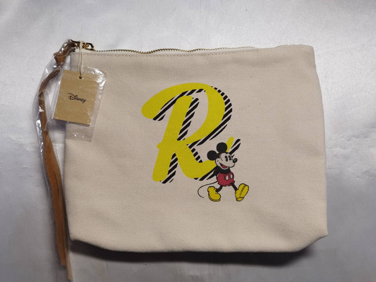 中古品 ディズニー ミッキーマウス イニシャルポーチ拍卖