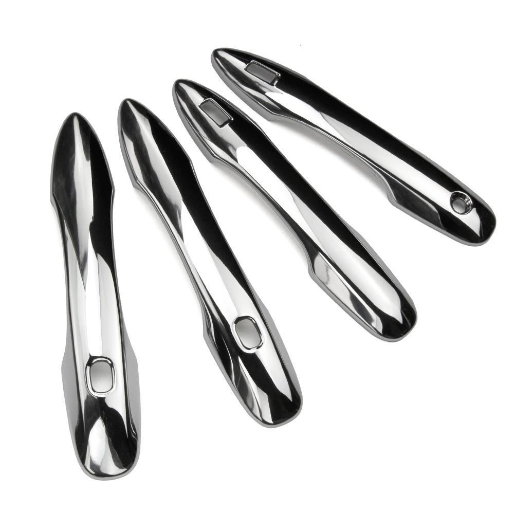 新型 90系 ヴォクシー ノア ドアハンドルカバー ガーニッシュ 外装 パーツ シルバー ABS ドアノブの爪キズ防止 4P@拍卖