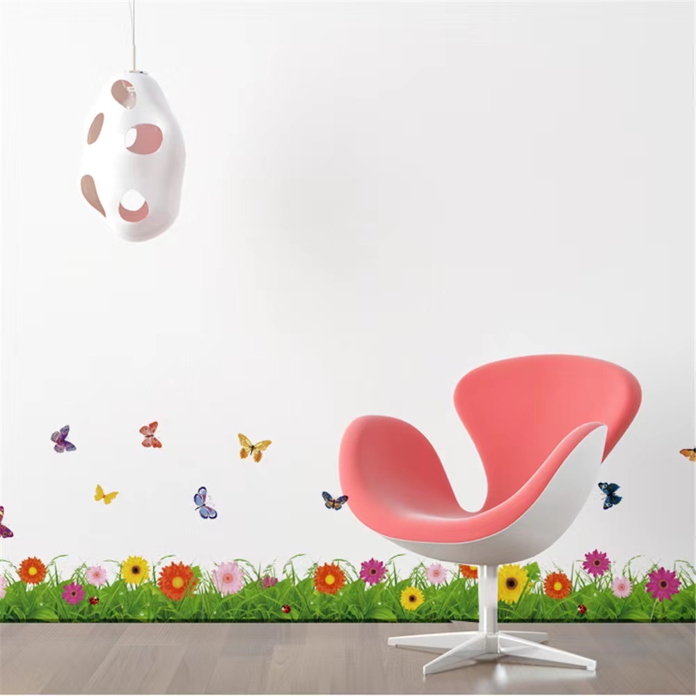 ウォールステッカー YB211 ガーデン 花 蝶 癒す DIY 壁紙 インテリアシート 剥がせるシール 送料無料拍卖