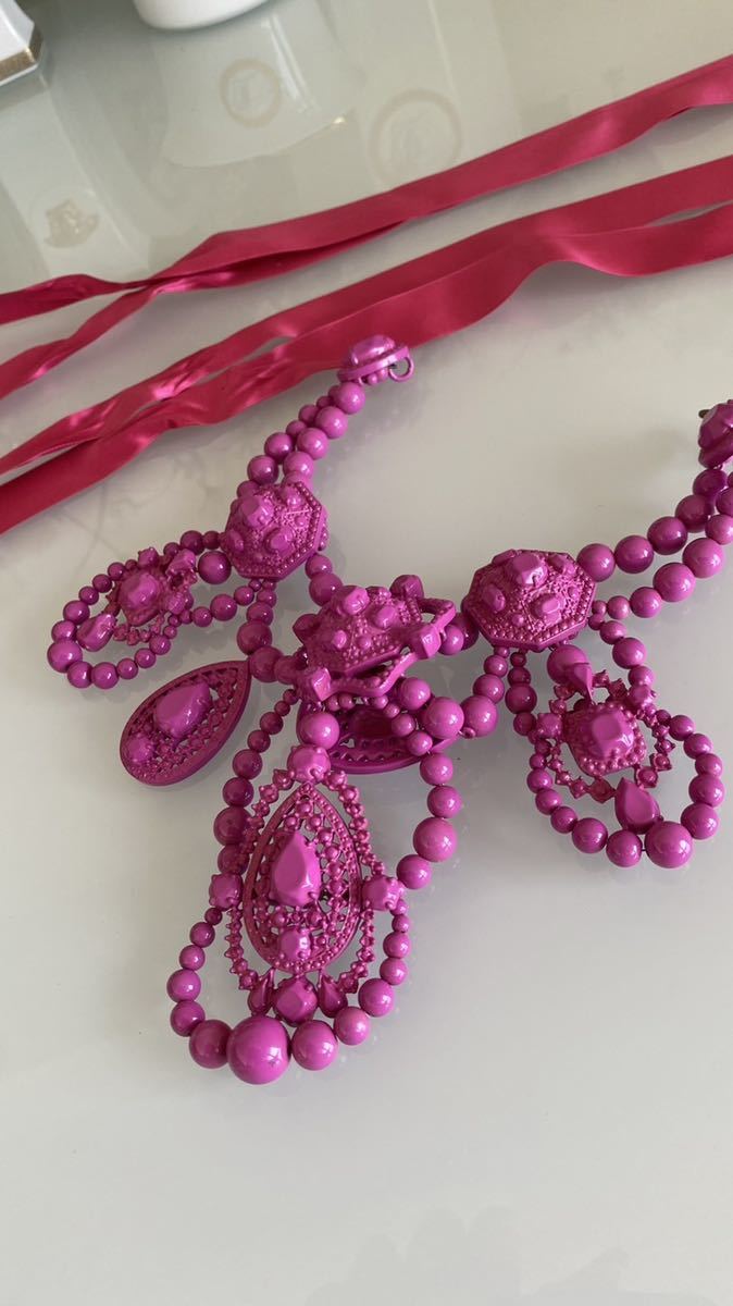 LANVINランバンH&mネックレスピンク拍卖