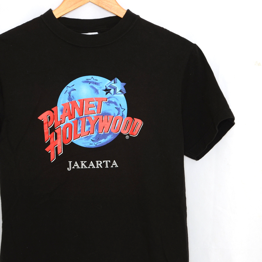 MT2015 プラネットハリウッド Tシャツ S 肩45 PLANET HOLLYWOOD 映画 ジャカルタ メール便可 xq拍卖