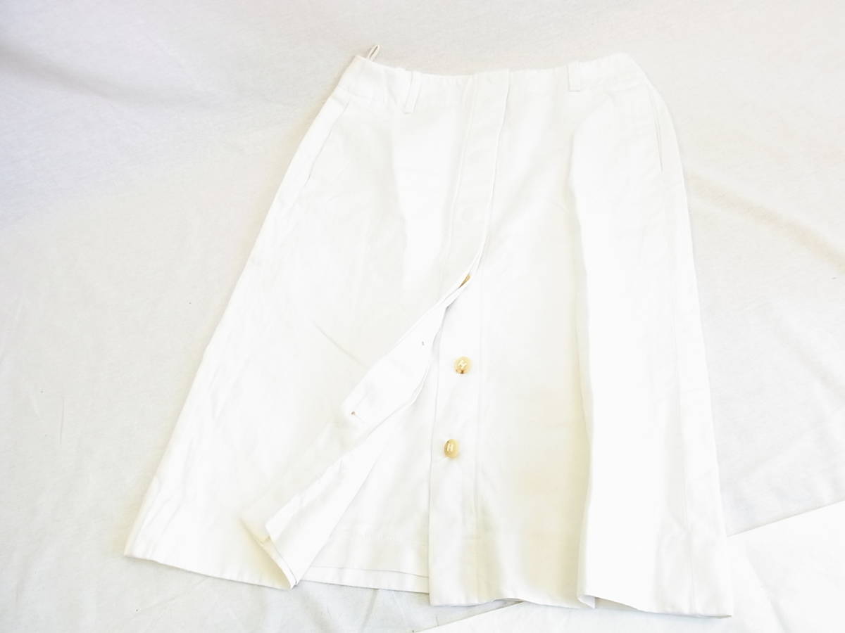 ■■エルメス★白麻混タイトスカート34■■拍卖