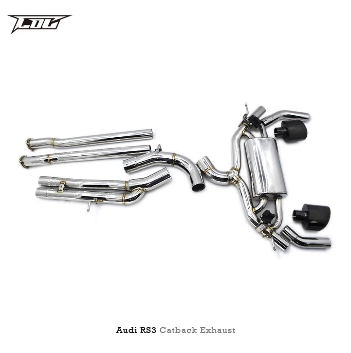 ★C.O.C★ アウディ RS3 可変 バルブ スーパースポーツ マフラー カスタム エアロ パーツ 2017-23y audi ②拍卖