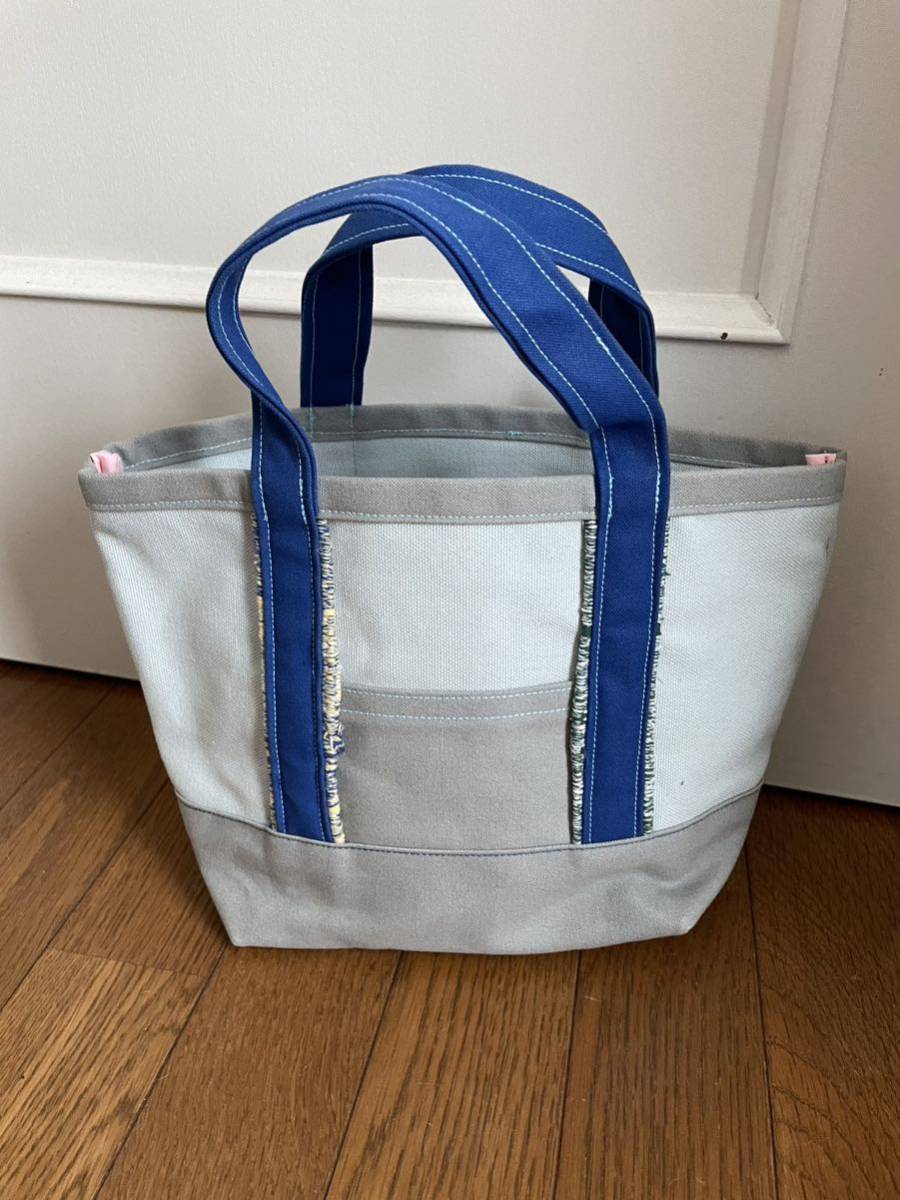 Orito tote mini トートバッグ エシカル 障害者支援 ブルー 織布拍卖