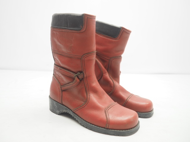 本革 ホンダ 純正ライディングブーツ レザー 当時 22cm 子供 ジュニア HONDA ビンテージ ヴィンテージ BOOTSタカイ クシタニ拍卖