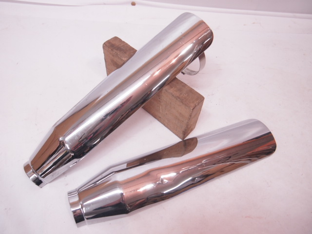 ハーレー純正ヒートガード2点 78mm幅 保護 修理流用にも 遮熱板拍卖