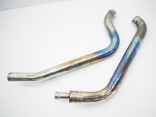 ハーレー FXSV1580ブレイクアウト純正マフラーのエキパイ前後 エキゾースト フロント リア 65600056 65600031拍卖