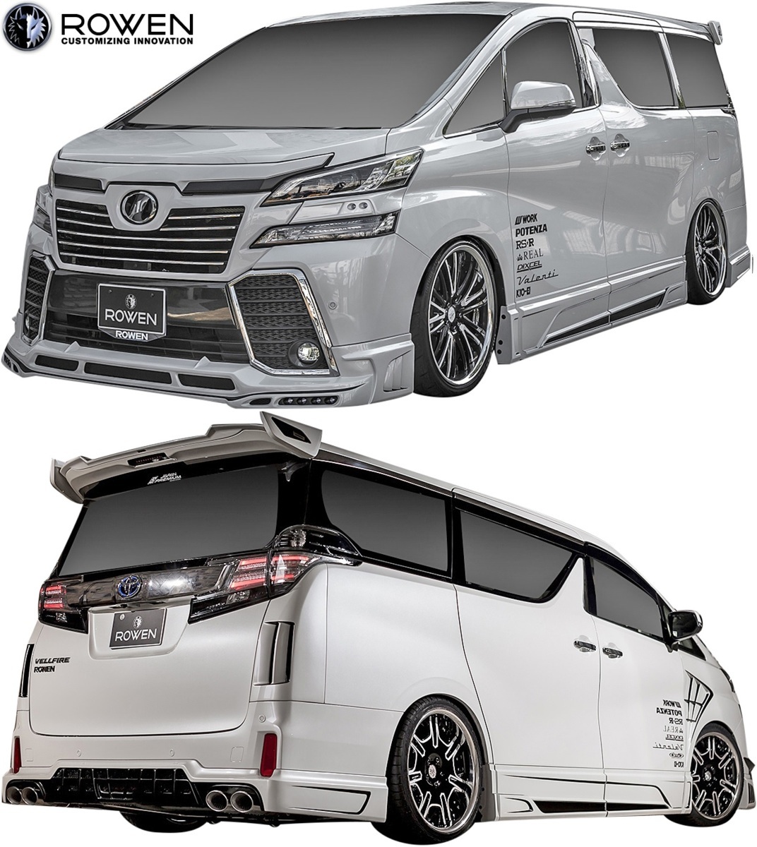 【M's】TOYOTA 30ヴェルファイア Zグレード 前期 (2015.1-2017.12) ROWEN エアロキット 3P // FRP ロェン エアロパーツ 社外品 1T018X01拍卖