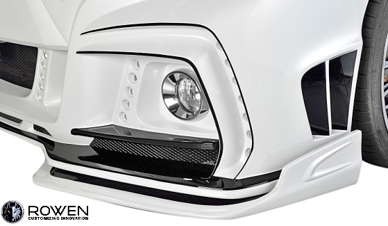 【M’s】後期 20 ヴェルファイア Z / ZR (2011.12-2015.1) ROWEN フロントバンパーエクステンション // FRP ロェン エアロパーツ 6AM003拍卖