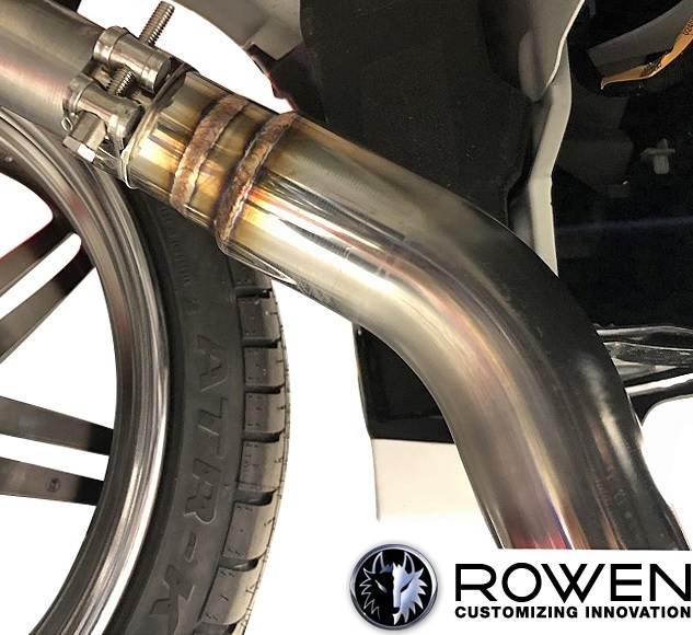 【M’s】900ルーミーカスタム (2016.11-) ROWEN マフラーカッター (NA用)//SUS304 M900A M910A ロェン ロウェン ローエン 1T027Z01-N拍卖