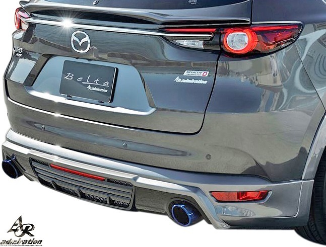 【M's】マツダ CX-8 KG5P KG2P (H29.12-) Admiration Belta リヤハーフスポイラー 左右シングル出し用 / アドミレイション ベルタ エアロ拍卖