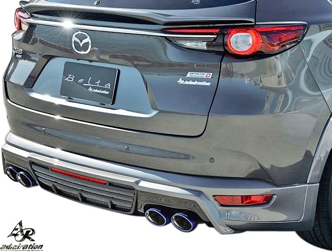 【M's】MAZDA CX-8 KG5P KG2P (H29.12-) Admiration Belta リアハーフスポイラー 左右デュアル出し用 / アドミレイション エアロ パーツ拍卖