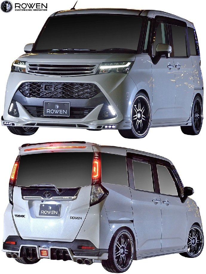 【M's】TOYOTA タンクカスタム M900A/M910A (2016.11-) ROWEN JAPAN PREMIUM エアロキット 3点//FRP製 未塗装 ロェン ロウェン 1T027X00拍卖