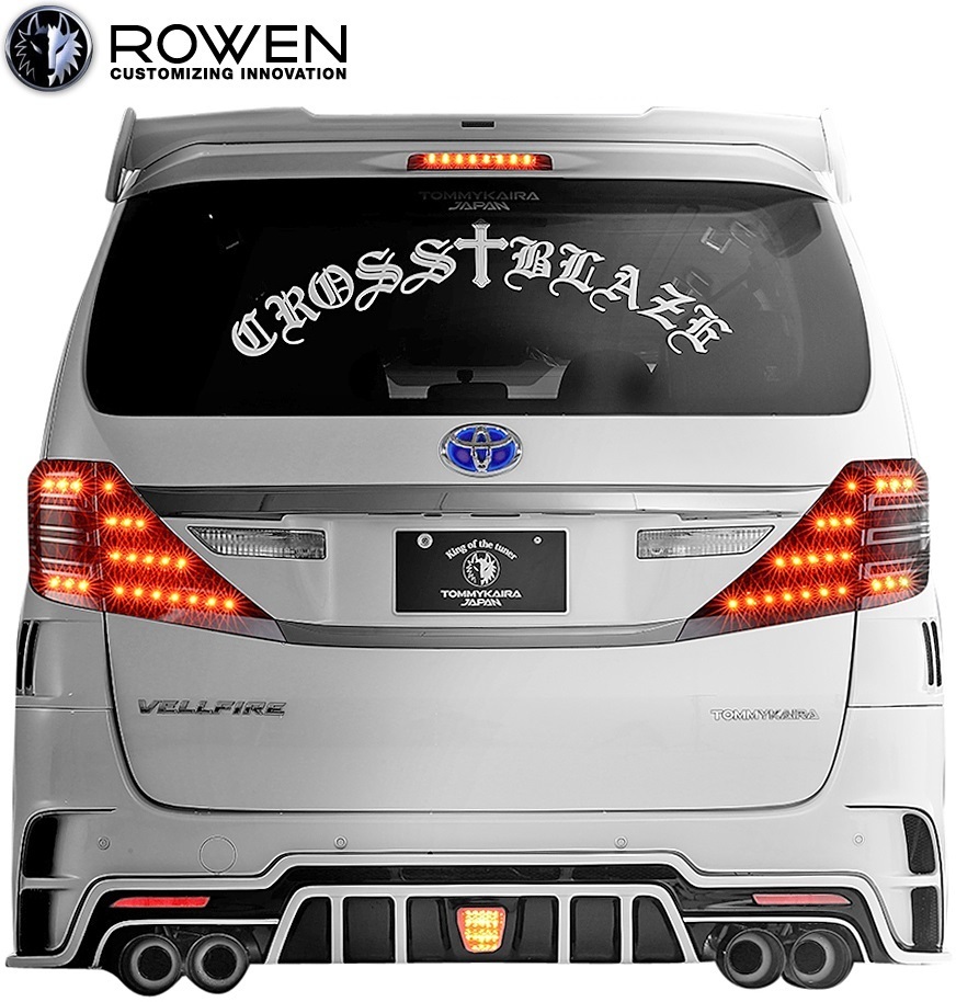【M’s】TOYOTA 後期 20 ヴェルファイア Z / ZR (2011.12-2015.1) ROWEN リヤバンパー // FRP ロェン エアロパーツ カスタム 2T002P10-00拍卖