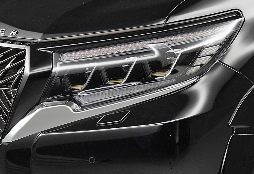 【M's】TOYOTA 後期 150 ランドクルーザープラド GDJ15#W TRJ150W (H29.9-) WALD BLACK BISON メッキヘッドライトガーニッシュ / ヴァルド拍卖