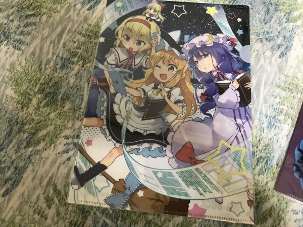 143クリアファイル 東方project  アリス・マーガトロイド 霧雨魔理沙 パチュリー ととねみぎ拍卖