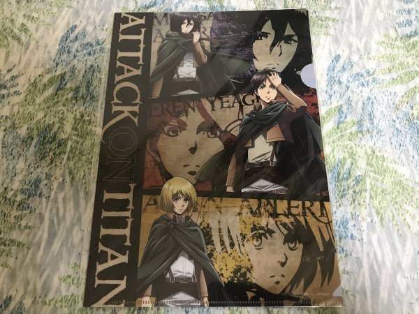 144クリアファイル 進撃の巨人 劇場版 自由の翼 3枚セット リヴァイ エルヴィン エレン ミカサ アルミン拍卖