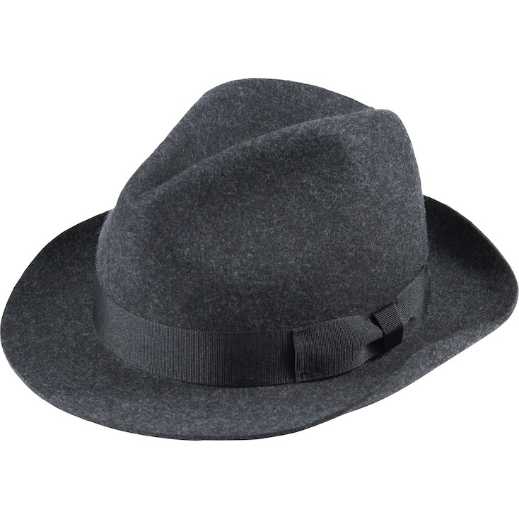 【新品・ダークグレー】ユニクロ×イネス ナカオレハット INES DE LA FRESSANGE コラボレーションアイテム ウール素材を使用 紺 2016AW 拍卖