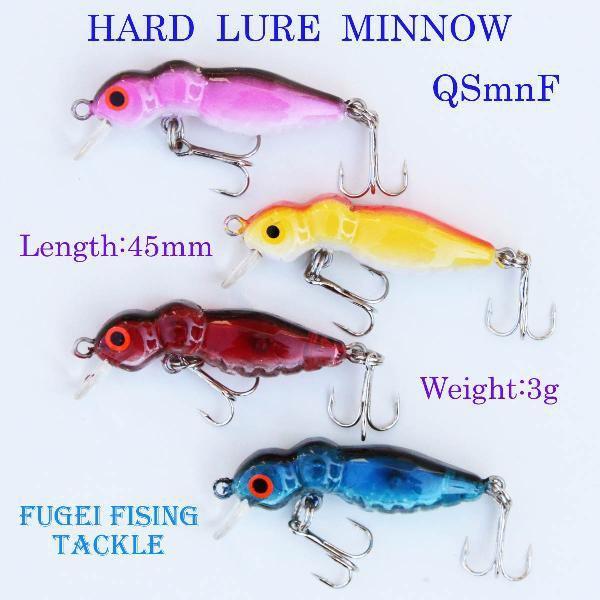 激安 訳あり品 ルアー セット ミノー 4色 8個 セット 45mm 3g ルアー フィッシング ハードルアー QSMNF08拍卖