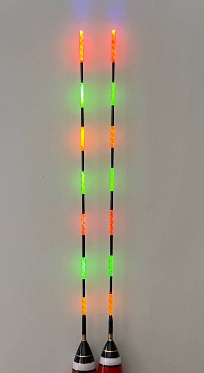 電気ウキ用 パーツ トップ 3色 7点灯 光ファイバー トップ全長約16.8cm 径約1.2㎜ 2本 fgB09L拍卖