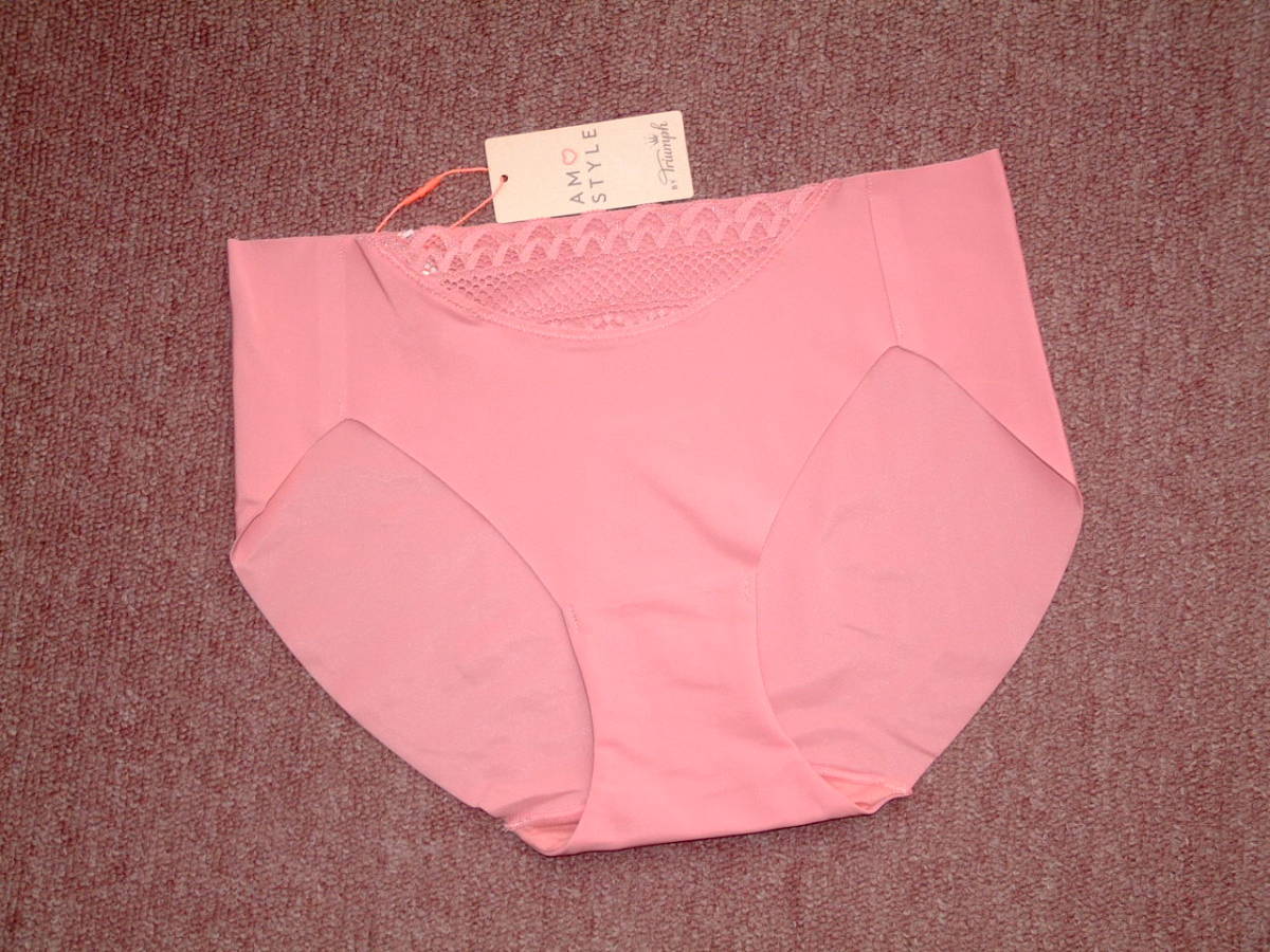 ◆送料込み★定価1650円★トリンプ アモスタイル レース使いで華やかさをプラスしたレギュラーショーツ AMST1196 Mini JX Mサイズ ピンク拍卖