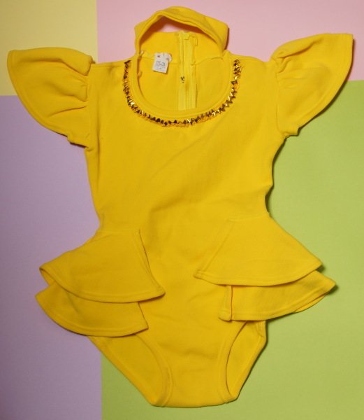 女児用バックジップレオタード 小学校低学年用 バトントワリング ”S小”拍卖