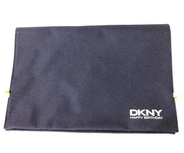 ダナキャラン ニューヨーク DKNY クラッチバッグ 二つ折りバッグ マチなし セカンドバッグ /ブラック ※RY3303037拍卖