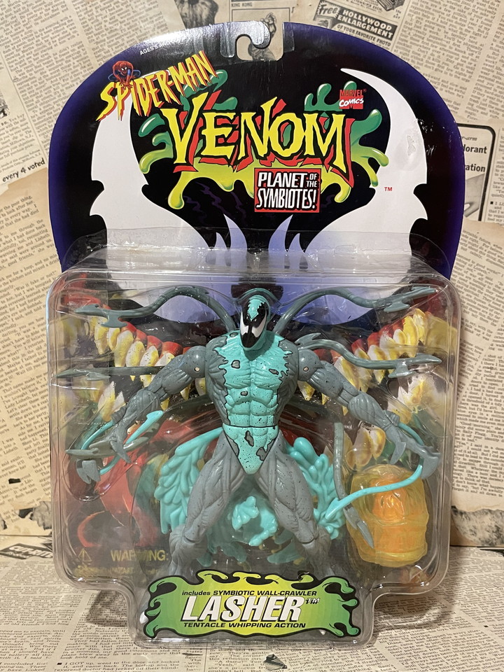 ☆1990年代/スパイダーマン/アクションフィギュア即決/VENOM/PLANET OF SYMBIOTES/Spider-Man/Action Figure(Lasher/MOC) MA-020拍卖