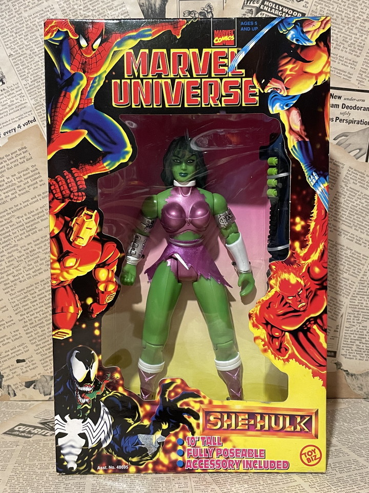 ☆1990年代/マーベル/シーハルク/フィギュア/即決ビンテージ/TOYBIZ/Marvel Universe/Figure(She-Hulk/MIB) MA-065拍卖