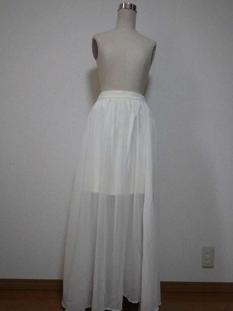 Riche glamour シフォン ロング フレアー スカート 328拍卖