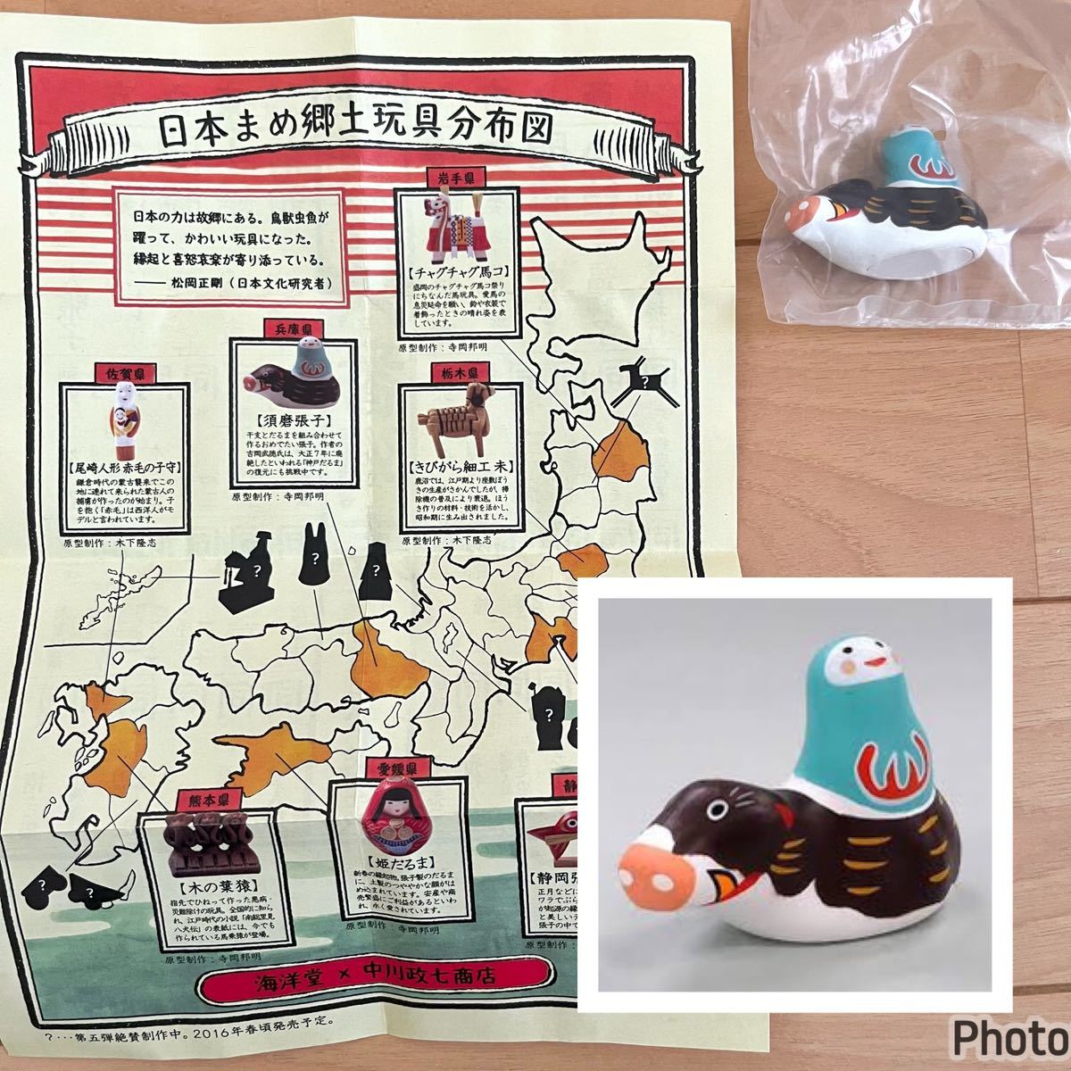 未開封 日本全国 まめ 郷土玩具 蒐集 第四弾 兵庫県 須磨張子 だるま猪 中川政七商店 海洋堂 ガチャ ミニチュア フィギュア拍卖