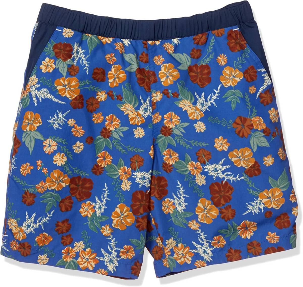 【KCM】Z-col-124-XS★展示品★【Columbia/コロンビア】キッズ リープザリワーズユースパターンドショーツ パンツ PY4005 ブルー サイズXS拍卖