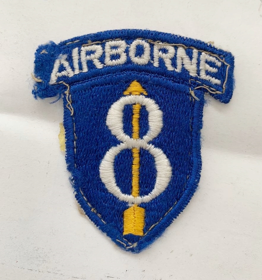 #3. WW2 米軍実物 第8歩兵師団(空挺部隊)パッチ. 特殊部隊SEAL空挺部隊 RE-PACKAGE4拍卖