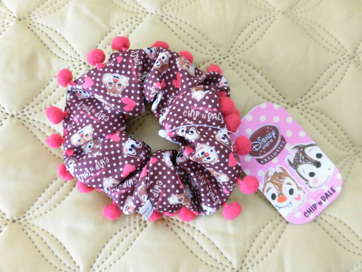 ●即決!●チップとデール●シュシュ●ディズニーストア/Disney/髪飾り/シマリス/ブレスレット代わりにも♪/チップ&デール拍卖