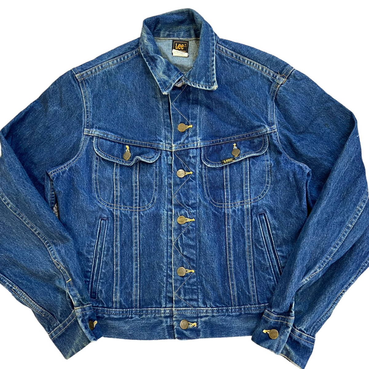 80s USA製 Lee RIDERS デニム ジャケット 38R PATD-153438 ユニオンチケット リー Gジャン ジージャン ヴィンテージ拍卖