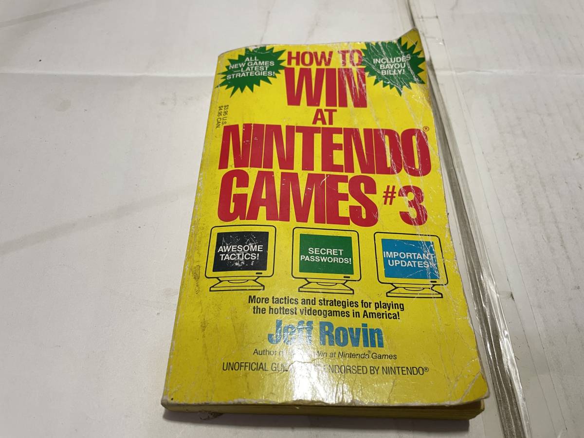 海外版 任天堂 ゲーム 攻略本 HOW TO WIN AT NINTENDO GAMES #3 1990年拍卖