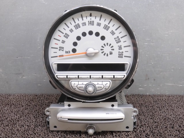 7072 BMW ミニ MF16 スピードメーター/オーディオパネル 70,304km拍卖