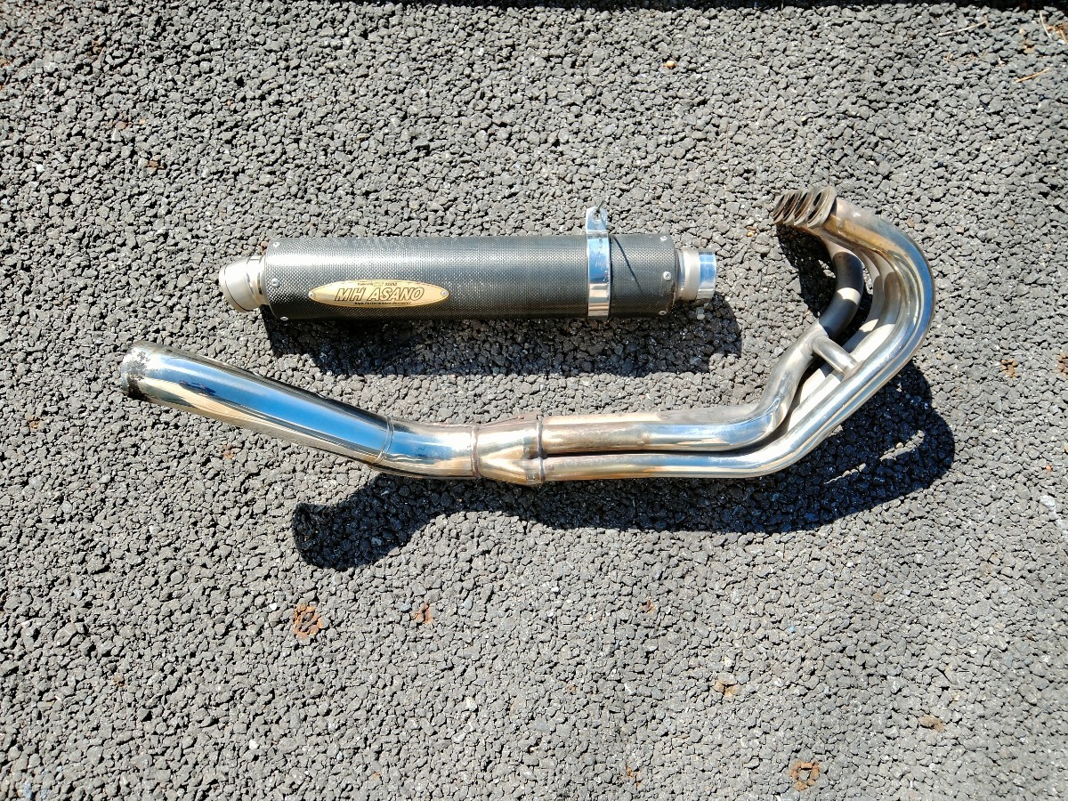 【美品】バリオス2 MH ASANO アサノ チタンカーボンマフラー 検)balius バリウス バリオス ZR250A ZR250B GSX250FX サイレンサー bcbe-拍卖