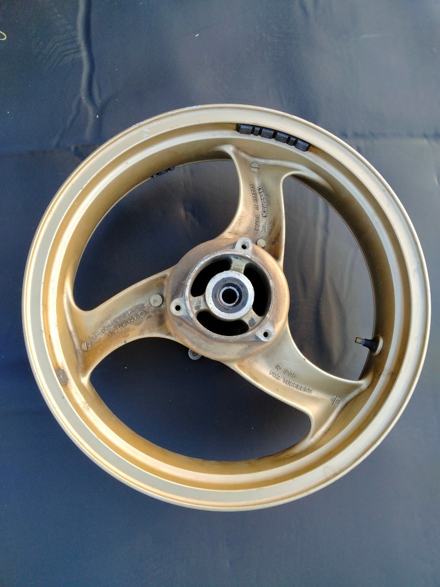 【美品】バリオス2 リアホイール ゴールド 金 検)balius バリウス バリオス ZR250A ZR250B zr250a GSX250FX 33bge-拍卖