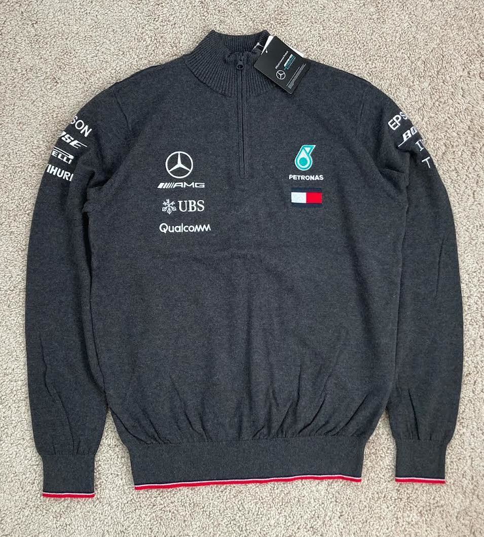 ★送料無料★ Mercedes-AMG Lewis Hamilton Half Zip Knitted Jumper ベンツ オフィシャル ルイス・ハミルトン ニット Sサイズ拍卖
