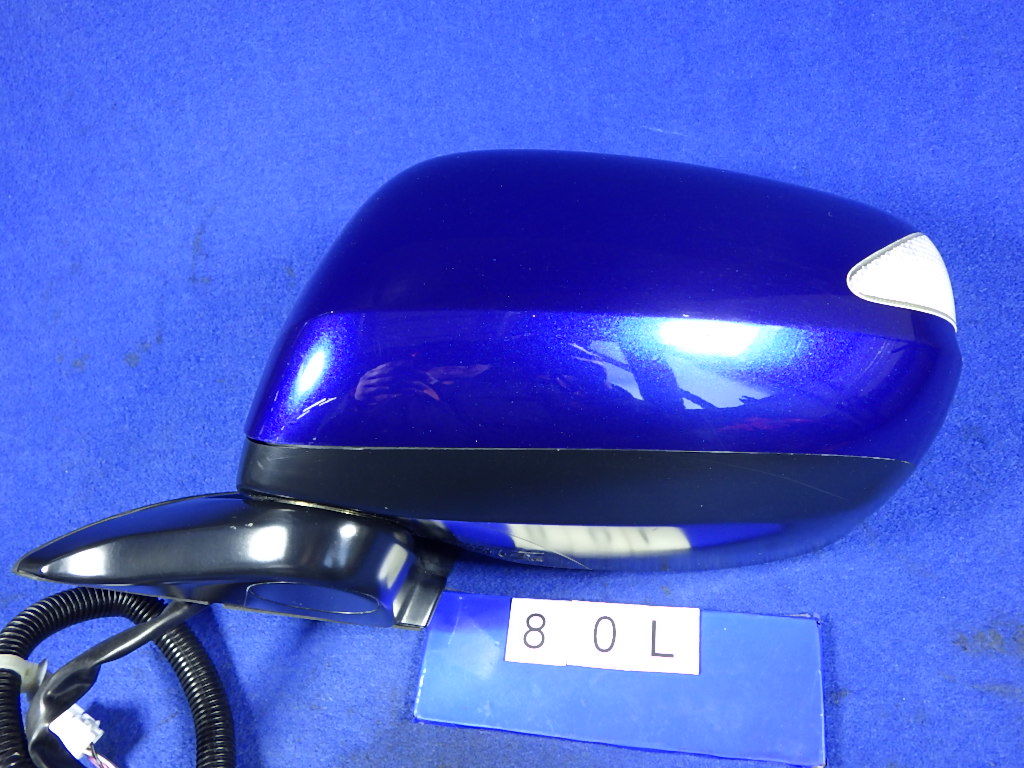 ホンダ / フィット / GE8 / ドアミラー / 左 / B548P 青 / ターンランプ付 / 76258-TF0-J11 / サイド 電動格納 7ピン FIT拍卖