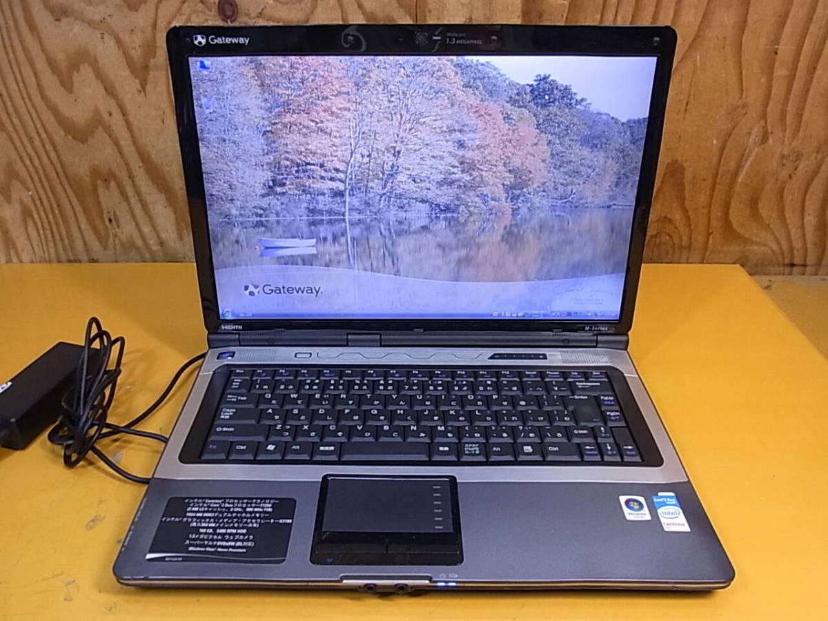□X/717☆ゲートウェイ Gateway☆15.4型ノートパソコン☆W650I☆WinVista☆Core2Duo T7250 2.00GHz☆メモリ1GB☆HDD 148.49GB☆ジャンク拍卖