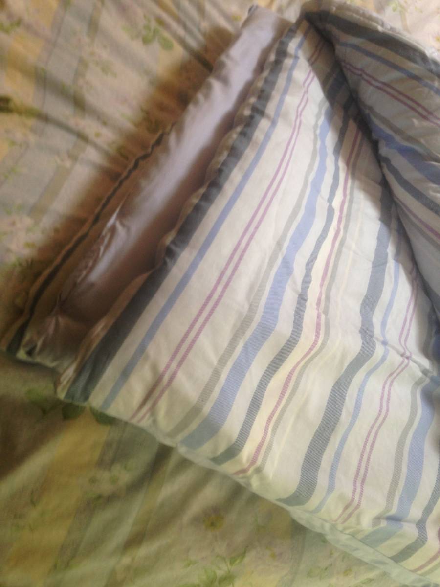 掛布団 ブルーストライプ中身はペイズリー 6拍卖