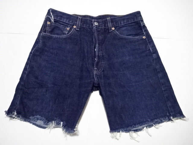 ●リーバイス LEVI'S デニム ハーフパンツ 501 W33 ボタンフライ●0315●拍卖