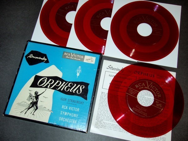 STRAVINSKY Orpheus アメリカ盤シングル4枚組 1951年頃 RCA 赤盤拍卖