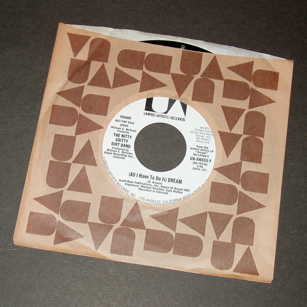 NITTY GRITTY DIRT BAND (All I Have to Do Is) Dream M/S アメリカ盤シングルPR拍卖