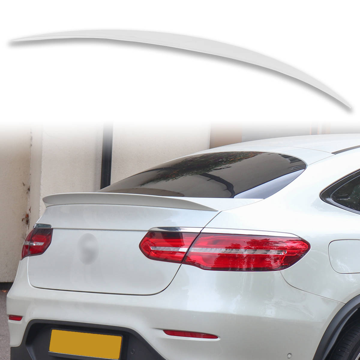 純正色塗装済 ABS製 トランクスポイラー メルセデスベンツ用 GLCクラス C253用 Aタイプ ポン付け カラーコード:149 QTS-50080拍卖