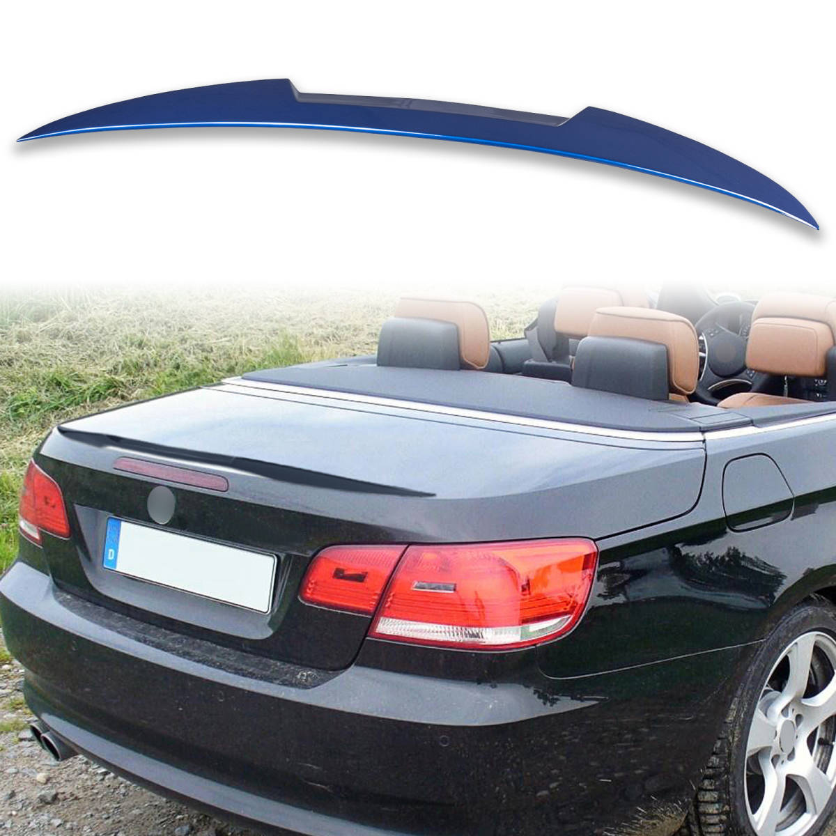 純正色塗装済 ABS製 トランクスポイラー BMW用 3シリーズ E93用 M4タイプ ポン付け カラーコード:A51 QTS-51271拍卖