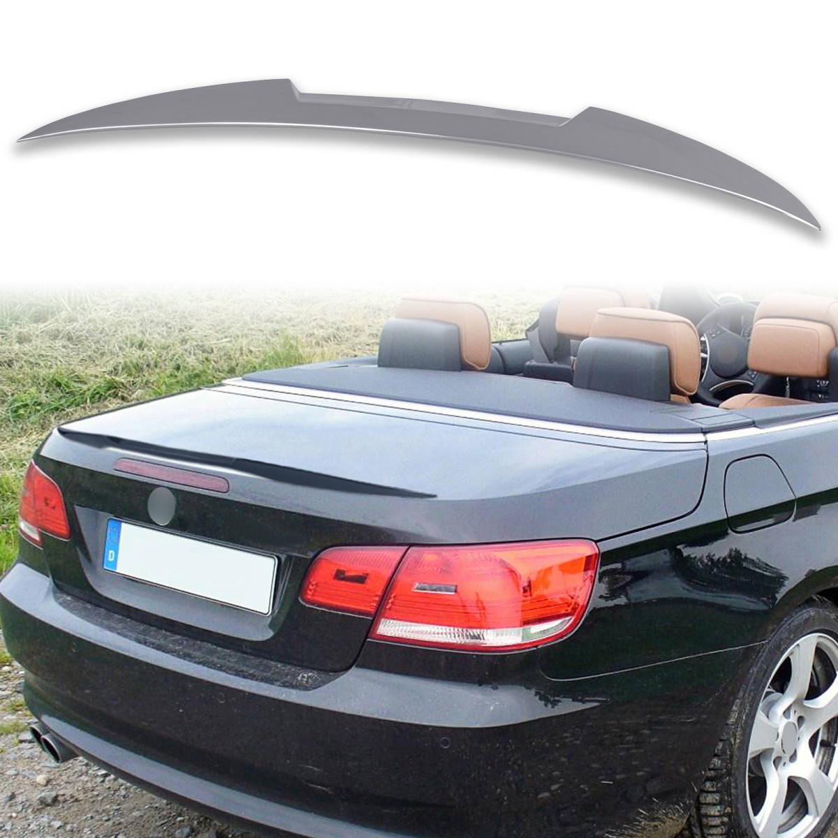 純正色塗装済 ABS製 トランクスポイラー BMW用 3シリーズ E93用 M4タイプ ポン付け カラーコード:A52 QTS-51271拍卖