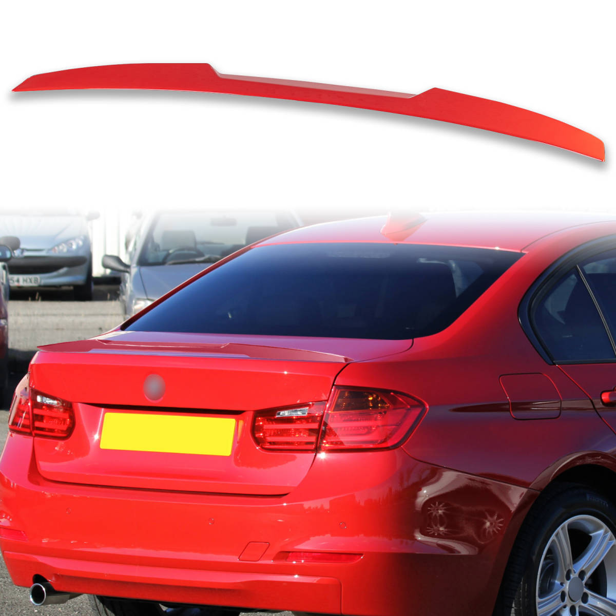 純正色塗装済 ABS製 トランクスポイラー BMW用 3シリーズ F30用 M4タイプ ポン付け カラーコード:A75 QTS-51272拍卖